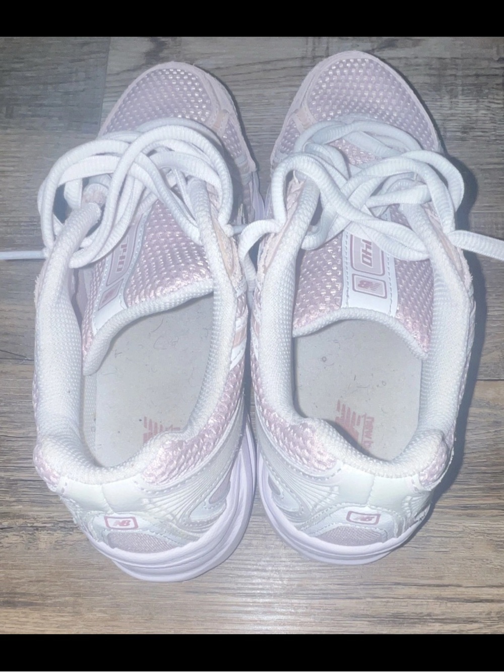 New Balance Kids Light Pink Lace-Up Sneakers